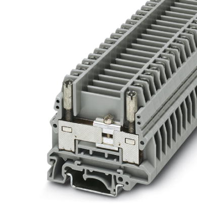 Phoenix Contact Test Disconnect Terminal Block; URTK/S-BEN; 50A; 300V; #26 - #8; Screw Connection; Gray